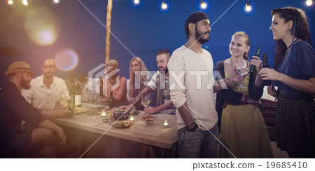 Diverse Ethnic Friendship Party Leisure Happiness Concept Diverse Ethnic Friendship Party Leisure Happiness Concept 19685410