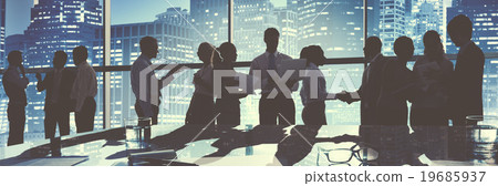 Business People Meeting Discussion Handshake Greeting Concept Business People Meeting Discussion Handshake Greeting Concept 19685937