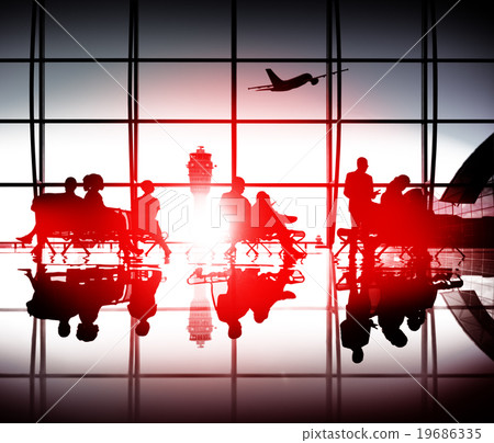 Business People Travel Passenger Airport Terminal Concept 19686335