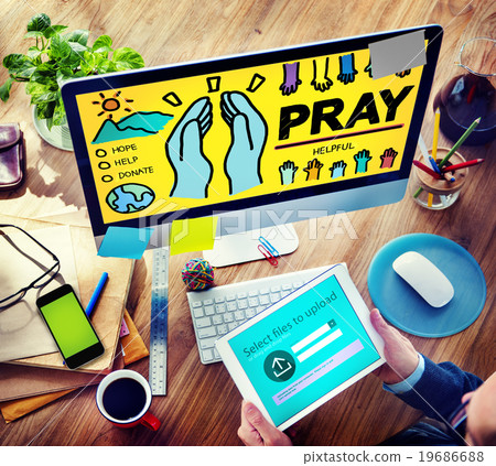 Pray Praying Hope Help Spirituality Religion Concept 19686688