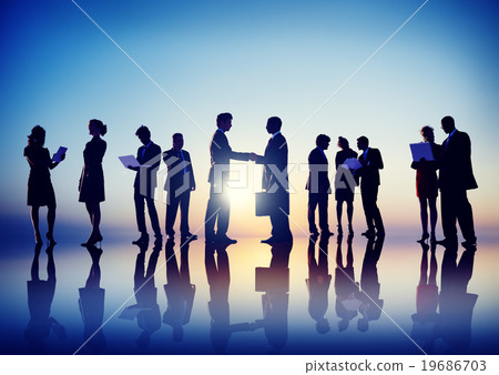 Business People New York Outdoor Meeting Concept Business People New York Outdoor Meeting Concept 19686703
