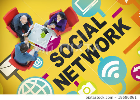Social Network Internet Online Society Connecting Social Media C Social Network Internet Online Society Connecting Social Media C 19686861