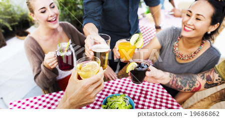Dining Dinner Drinking Brunch Lifestyle Friendship Concept Dining Dinner Drinking Brunch Lifestyle Friendship Concept 19686862