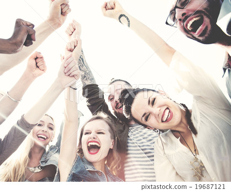 Friends Friendship Leisure Vacation Togetherness Fun Concept Friends Friendship Leisure Vacation Togetherness Fun Concept 19687121