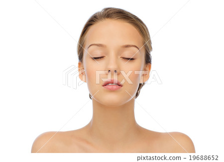 young woman face and shoulders 19688652