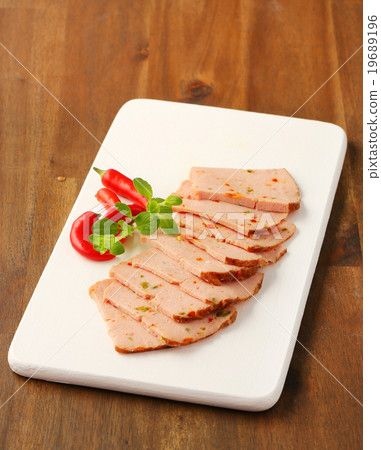 Sliced Leberkase Sliced Leberkase 19689196