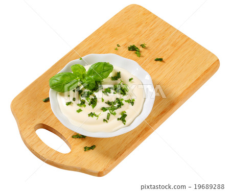 Sour cream dressing with parsley Sour cream dressing with parsley 19689288