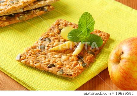 Pumpkin seed cheddar cracker Pumpkin seed cheddar cracker 19689595