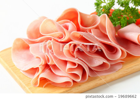 图库照片: sliced ham