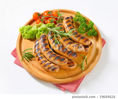 Grilled bratwursts Grilled bratwursts 19689828