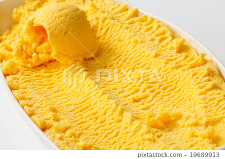 Yellow ice cream Yellow ice cream 19689913