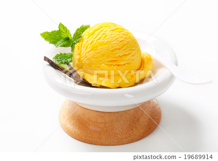 Yellow ice cream Yellow ice cream 19689914