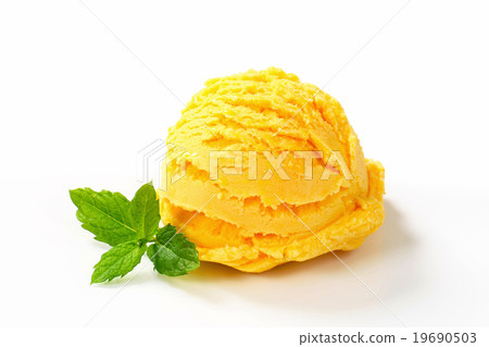 Scoop of yellow ice cream Scoop of yellow ice cream 19690503