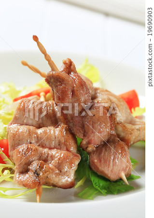 Pork sticks with fresh salad Pork sticks with fresh salad 19690903