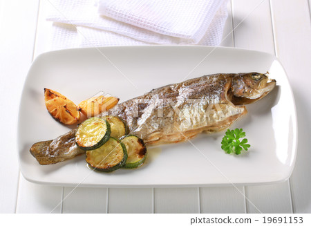 Oven baked trout 19691153