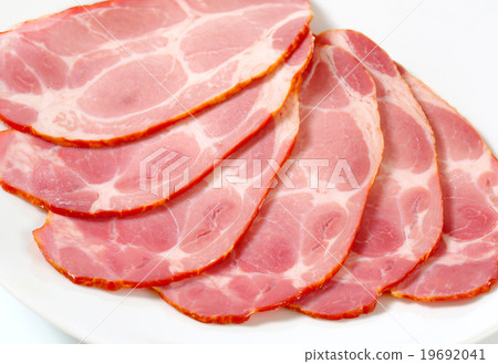 Sliced smoked pork neck Sliced smoked pork neck 19692041