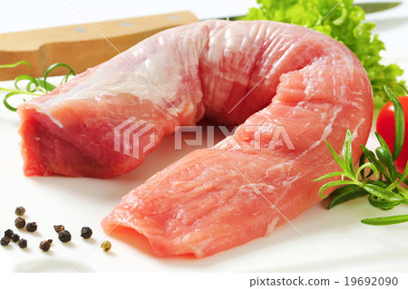 Raw pork tenderloin Raw pork tenderloin 19692090