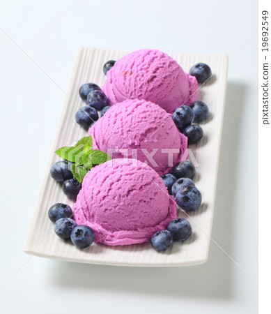 Blueberry ice cream 19692549