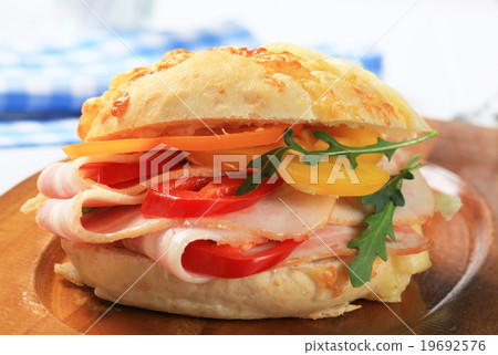 Bacon and pepper sandwich Bacon and pepper sandwich 19692576