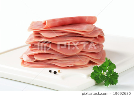 图库照片: sliced ham