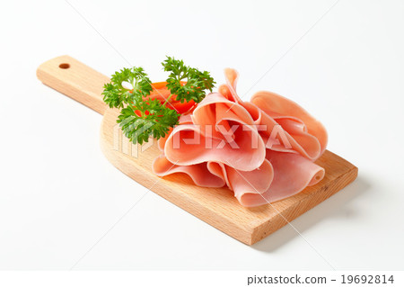 图库照片: sliced ham