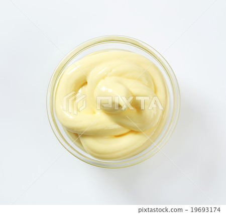 Bowl of mayonnaise salad dressing Bowl of mayonnaise salad dressing 19693174