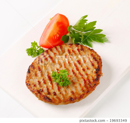 Pan seared burger Pan seared burger 19693349