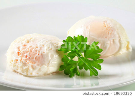 Two poached eggs Two poached eggs 19693350