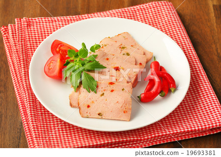 Sliced Leberkase Sliced Leberkase 19693381