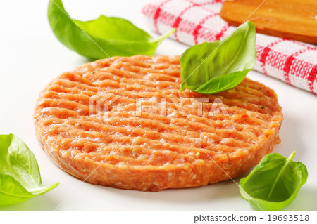 Raw burger patty Raw burger patty 19693518