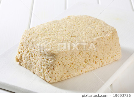 Block of homemade tofu 19693726