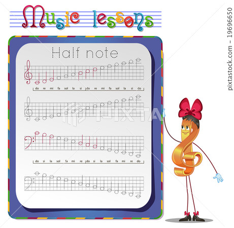 Draw a half note Draw a half note 19696650