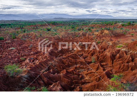Overview Red sand stone formation of Tatacoa Overview Red sand stone formation of Tatacoa 19696972