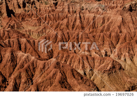 Drought red orange sand stone rock formation in Drought red orange sand stone rock formation in 19697026