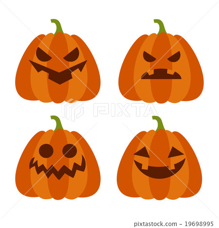 Pumpkin Jack O' Lantern - Stock Illustration [19698995] - PIXTA