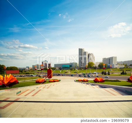 Pobediteley Avenue in Minsk, Belarus Pobediteley Avenue in Minsk, Belarus 19699079