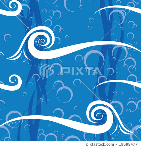 Abstract wave seamless pattern Abstract wave seamless pattern 19699477