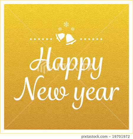 vector gold happy new year greetings card - Stock Illustration ...