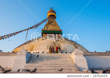 The Great stupa Bodnath in Kathmandu, Nepal 19702659