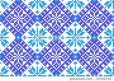 embroidered good by cross-stitch pattern 19708148