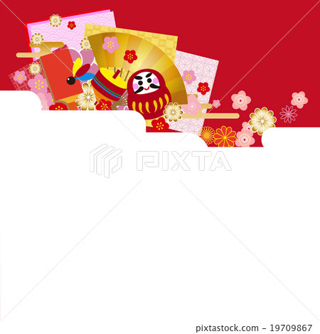 背景材料日式溫泉幸運符 19709867