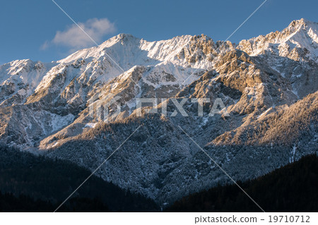 innsbruck mountains landscape in winter 19710712