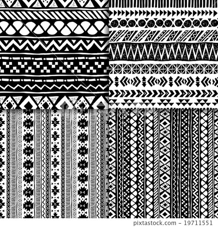 Seamless ethnic pattern set Seamless ethnic pattern set 19711551