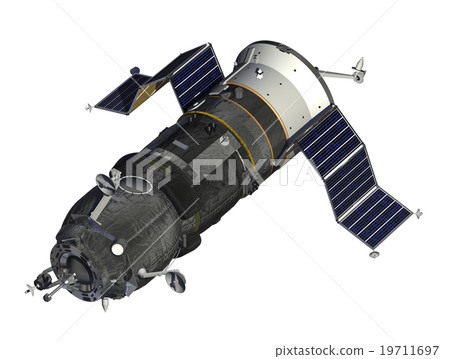 Cargo Spacecraft Deploys Solar Panels Cargo Spacecraft Deploys Solar Panels 19711697