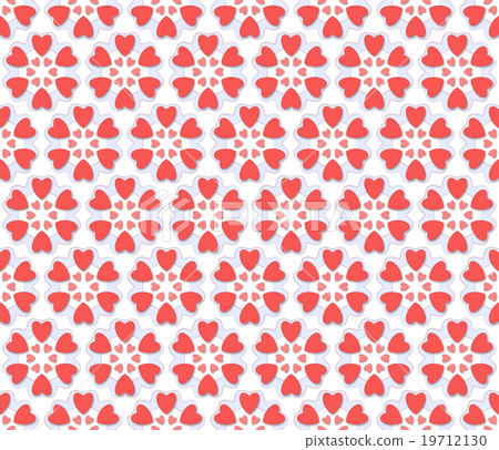 Heart shaped valentine pattern Heart shaped valentine pattern 19712130