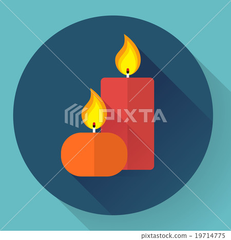 Candle icon - Vector Candle icon - Vector 19714775