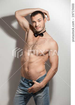 Attractive male stripper is showing his body Attractive male stripper is showing his body 19715688