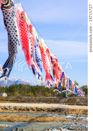 白馬村的鯉魚旗 白馬村的鯉魚旗 19715727