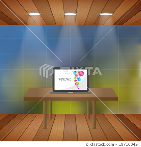Design home office and workspace. Vector eps10 19716049