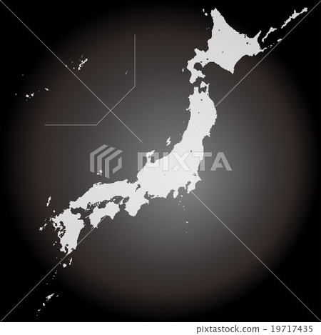 Japan map dot background carbon 19717435